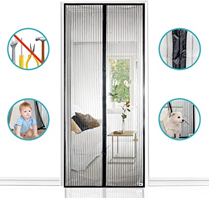 🦟 Cortina Mosquitera Magnética para Puertas